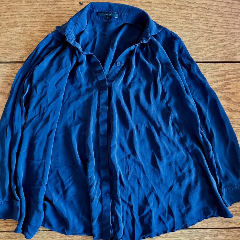 Gucci Navy Blouse